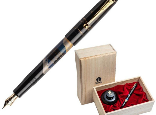 Ручка перьевая Namiki Tradition Mount Fuji and ship цвет чернил черный цвет корпуса черный